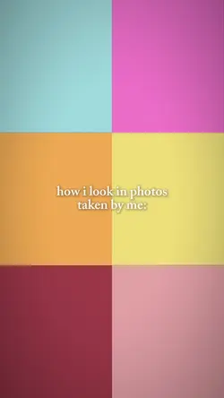 How i look in photos