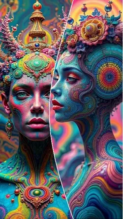 psychedelic colours 