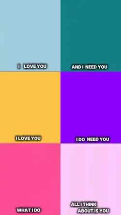 Iloveyou ineedyou