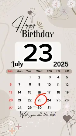 birthday 23 July 