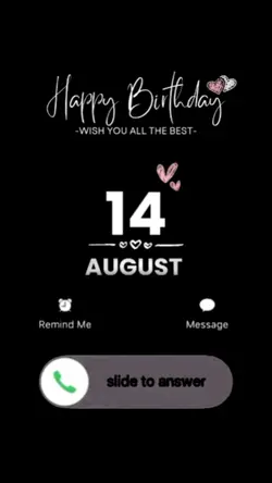 Hbd friend 14 august