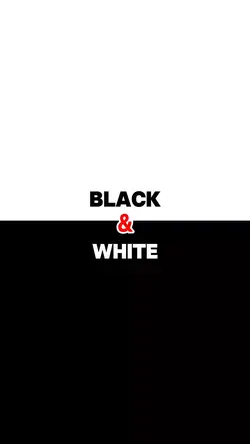 black and white