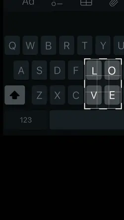 trend keyboard love