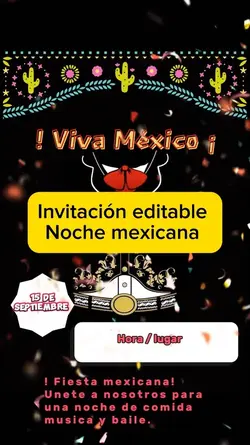 Invitación editable 