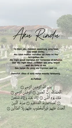 Aku rindu