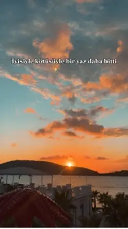 Bir yaz daha bitti;)