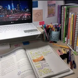 estudió todo el día 