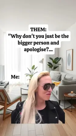 be the bigger person