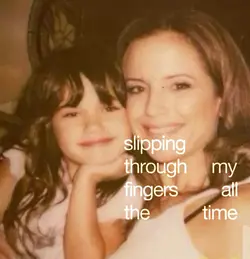 slipping through my