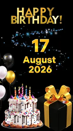 hbd 17 august 2026
