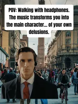 walking w/ headphone