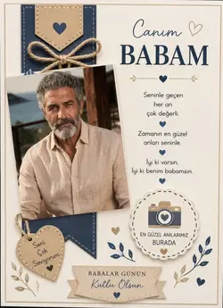 Babalar günü şablonu