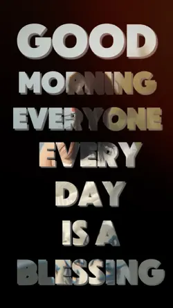 good morning