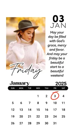 FRIDAY 3 JAN 2025