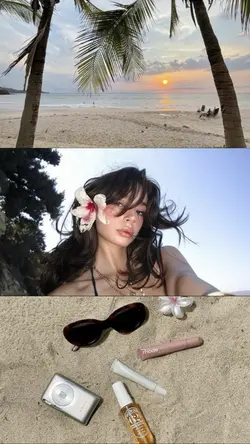 beach collage