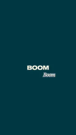 BOOM boom..