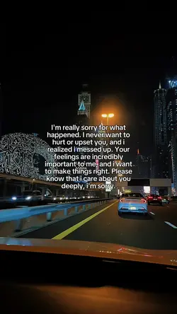 I'm really sorry for