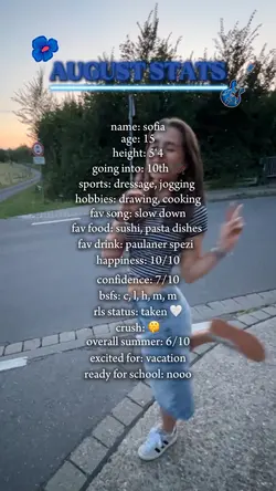 AUGUST STATS 🫧🩵