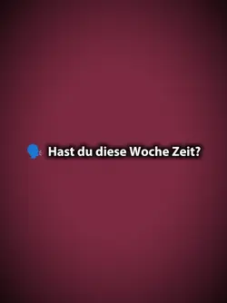 Hast du diese Woche 
