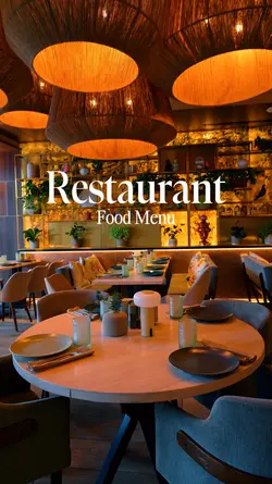 Restaurant food menu