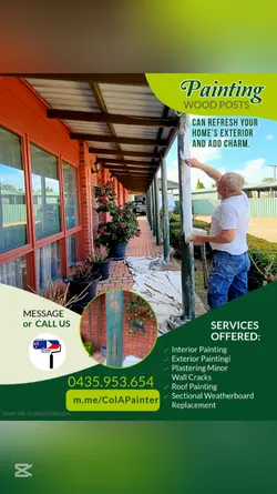 painting wood posts