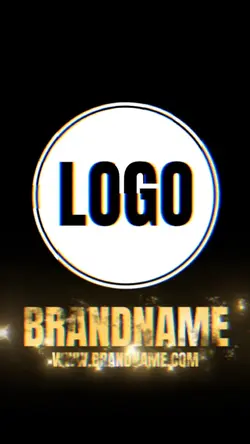 Business template logo industry minimalist white in tiktok 