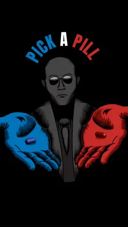 red or blue