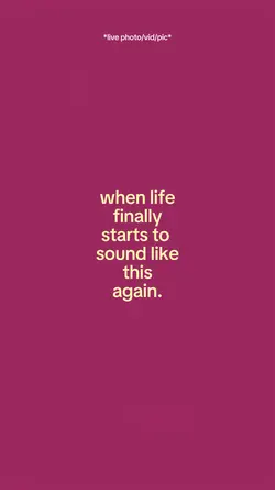Whenlifefinallystart