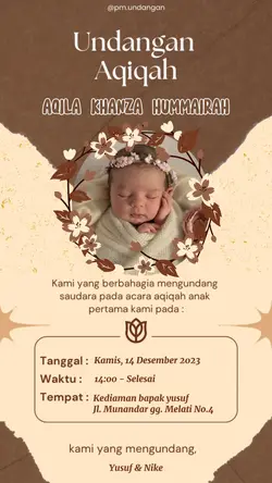 UNDANGAN AQIQAH PM7