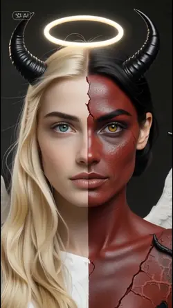half devil and angel