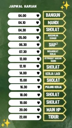 Jadwal Rutinitas