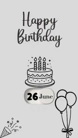 HBD 26 JUNE 