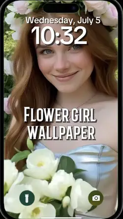 Flower girl wallpape