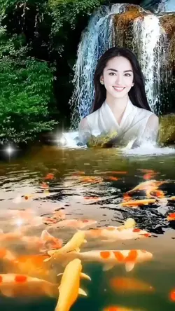gadis di air terjun