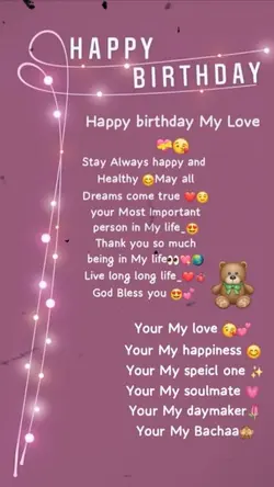 Happybirthday mylove
