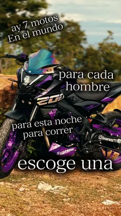 hay 7 motos...