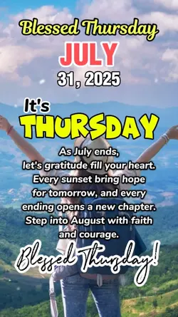 July 31/Thursday 