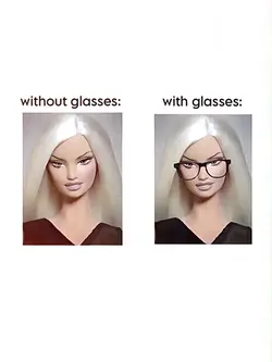 without glasses vs 
