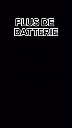 plus de batterie