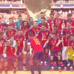 Spain lifts trophy