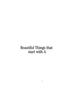 Beautiful things 