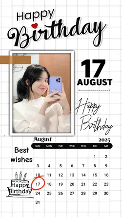 17 AUGUST HBD 2025