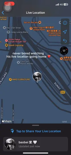 live location ❤️
