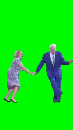 Old Couple Dancing