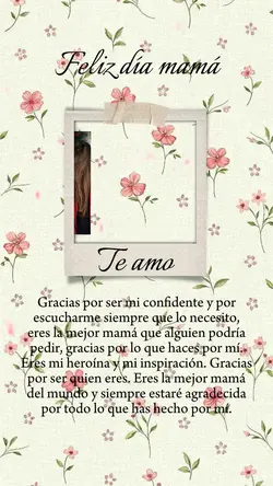 Te amo mucho mamá