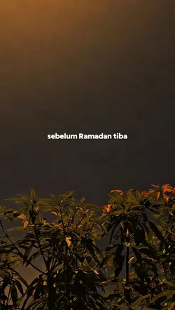 Sebelum Ramadan Tiba