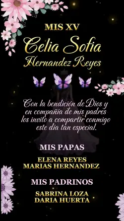 Mis Quince invitacio