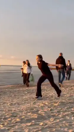 tumbling at sunset
