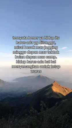 hidup harus ada yang