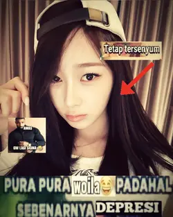 tertawa tapi terluka